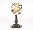 Cheap Home Decor - 8" x 7.5" x 16.5" Globe in Brass Rings