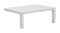 White Side Table - 28" x 18.1" x 10.2" White, Polyresin, Powder Coated Aluminum, Side Table