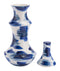 Decorative Jars - 8.7" x 8.7" x 21.3" Blue & White, Ceramic, Large Jar