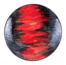 Table Decorations - 14.6" x 14.6" x 2.4" Black & Red, Ceramic, Plate