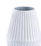 White Vase - 6.5" x 6.5" x 13.6" White, Steel, Small Vase