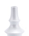 Decorative Glass Bottles - 5.3" x 5.3" x 10.8" Pearl White, Ceramic, Medium Bottle