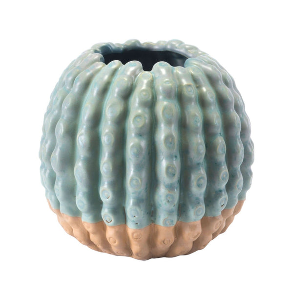 Flower Vase - 5.9" x 5.9" x 5.5" Green, Ceramic, Small Vase