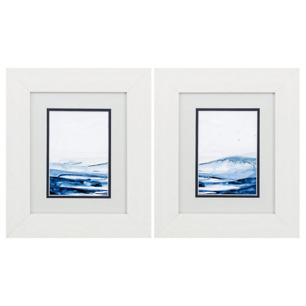 White Picture Frames - 11" X 13" White Frame Azure Arctic (Set of 2)