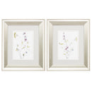 Silver Picture Frames - 11" X 13" Brushed Silver Frame Branches & Blossoms (Set of 2)