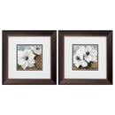 Christmas Picture Frame - 13" X 13" Metallic Bronze Frame Magnolias (Set of 2)