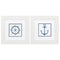 White Picture Frames - 13" X 13" White Frame Sailing (Set of 2)