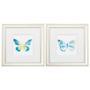 Christmas Picture Frame - 12" X 12" Champagne Gold Color Frame  Butterfly Traces (Set of 2)