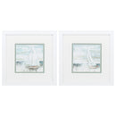 White Picture Frames - 11" X 11" Matte White Frame Soft Sail (Set of 2)