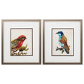 Christmas Picture Frame - 14" X 16" Metallic Bronze Frame Eco Bird (Set of 2)