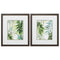 Christmas Picture Frame - 15" X 17" Brown Frame Tropical Mix (Set of 2)