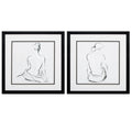 Collage Picture Frames - 17" X 17" Silver Frame Poised Pose (Set of 2)