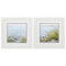 White Collage Picture Frames - 19" X 19" White Frame Afternoon On Shore (Set of 2)