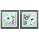 Square Picture Frames - 19" X 19" Distressed Wood Toned Frame Asbury Garden (Set of 2)