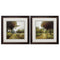 Square Picture Frames - 19" X 19" Metallic Bronze Frame Home Road (Set of 2)