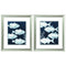 Cheap Picture Frames - 19" X 22" Brushed Silver Frame Deep Blue Sea (Set of 2)