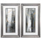 Big Picture Frames - 15" X 27" Gunmetal Gray Frame Gray Matter (Set of 2)