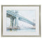 DIY Picture Frame - 33" X 27" Brushed Silver Frame Watercolor Bridge Iv