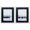 Picture Frames Online - 29" X 35" White Frame Watercolor Boat Club (Set of 2)