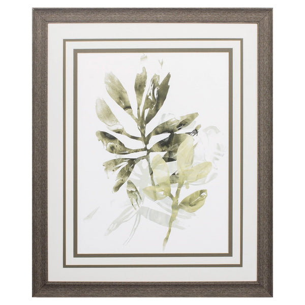 Wedding Picture Frames - 27" X 33" Distressed Wood Toned Frame Lichen & Leaves IIi