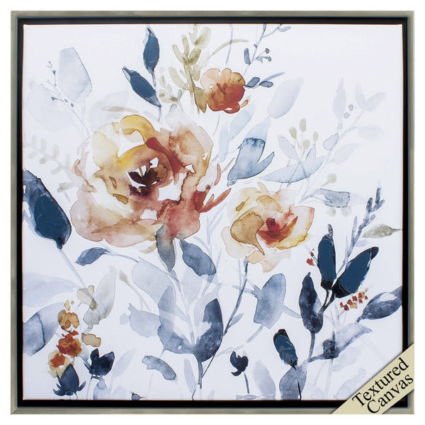 Canvas Frames - 30" X 30" Silver Frame Flowering Branches II