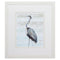 Rustic Picture Frames - 29" X 33" White Frame Grey Heron I