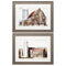 Modern Picture Frames - 25" X 19" Distressed Wood Toned Frame Barn Silo (Set of 2)