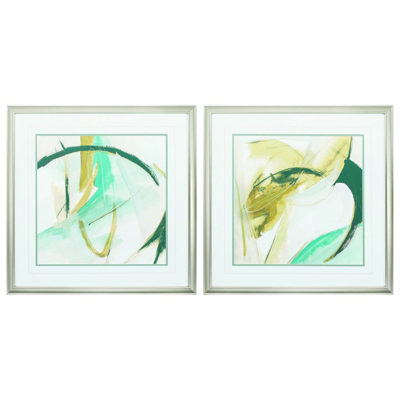 Painting Picture Frames - 26" X 26" Champagne Gold Color Frame  Vertigo Note (Set of 2)