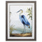 Picture Frame Collage Wall - 27" X 36" Distressed Wood Toned Frame Blue Heron