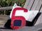 Down Pillows - 19.29" X 19.29" X 6.30" Navy Blue Recycled Sailcloth Pillow Red 6