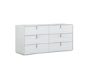 White Dresser - 62" X 19" X 30" White  Dresser