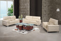 Modern Leather Sofa - 202" X 108" X 108" Beige  Sofa Set