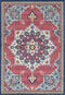 Round Carpet - 94" x 94" x 0.35" Midnight Blue Olefin/Frieze Round Rug