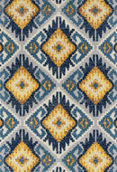 Carpet Outlet - 150" x 180" x 0.35" Midnight Blue Olefin/Frieze Rug