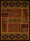 Large Area Rugs - 94" x 126" x 0.4" Spice Polypropylene Oversize Rug