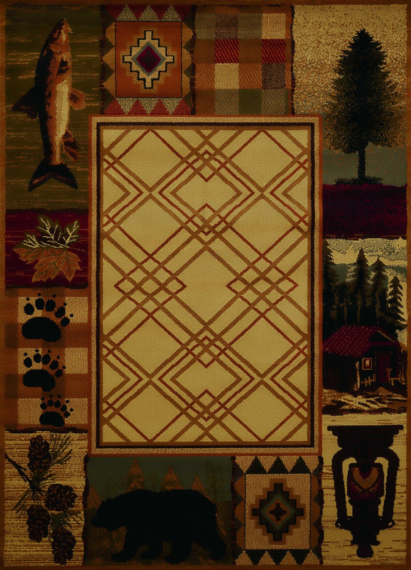 Natural Fiber Rugs - 22" x 26" x 0.4" Natural Polypropylene Accent Rug