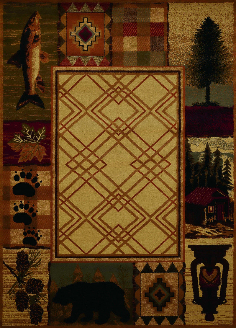 Natural Fiber Rugs - 22" x 26" x 0.4" Natural Polypropylene Accent Rug
