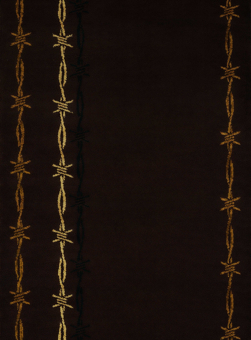 Brown Rug - 94" x 126" x 0.4" Brown Polypropylene Oversize Rug