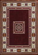 Carpet Outlet - 63" x 86" x 0.39" Ruby Polyester Area Rug