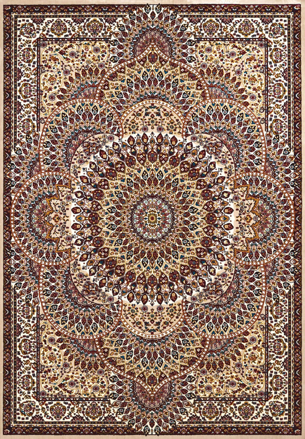 Rugs USA - 63" x 86" x 0.39" Ivory Polyester Area Rug