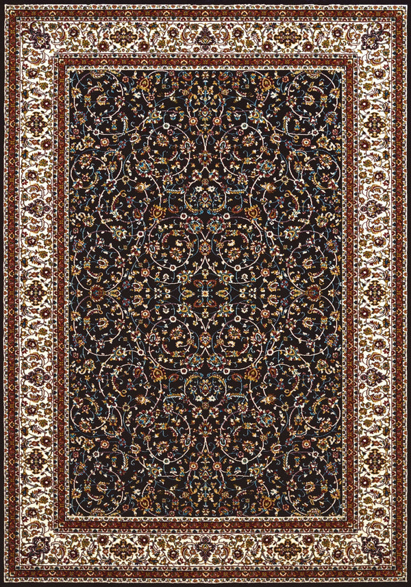 Navy Blue Rug - 31" x 47" x 0.39" Navy Polyester Mat Rug