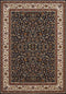 Navy Blue Rug - 31" x 47" x 0.39" Navy Polyester Mat Rug