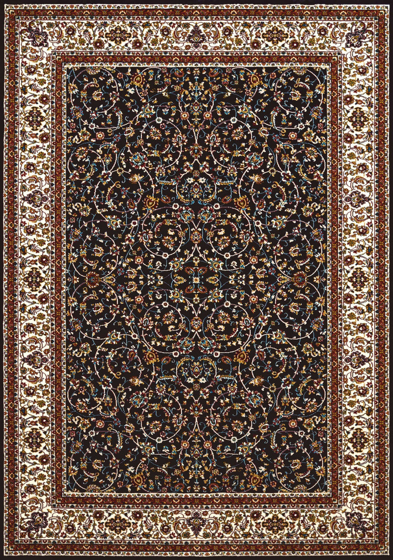 Navy Blue Rug - 31" x 47" x 0.39" Navy Polyester Mat Rug