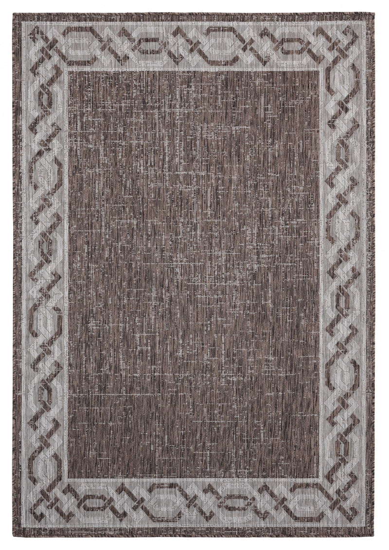 Brown Rug - 94" x 126" x 0.04" Brown Polypropylene Oversize Rug
