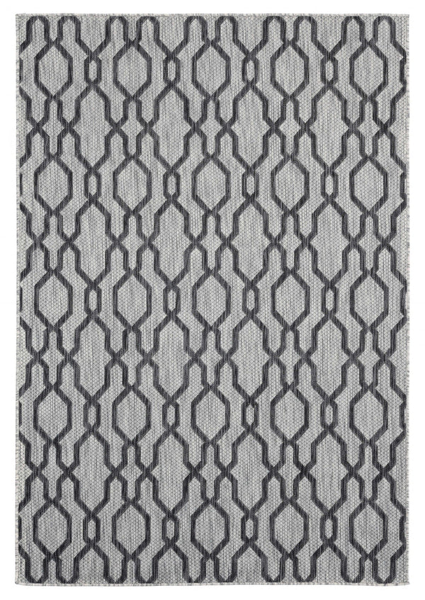 Black Rug - 94" x 126" x 0.04" Black Polypropylene Oversize Rug