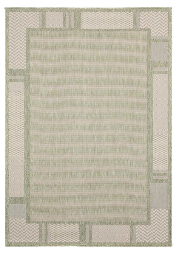 Green Area Rugs - 94" x 126" x 0.04" Green Polypropylene Oversize Rug