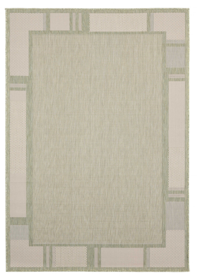 Green Area Rugs - 94" x 126" x 0.04" Green Polypropylene Oversize Rug