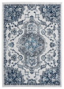 Modern Carpet - 63" x 86" x 0.4" Ivory Olefin Area Rug