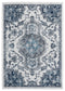 Modern Carpet - 63" x 86" x 0.4" Ivory Olefin Area Rug