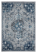 Vintage Rugs - 94" x 126" x 0.4" Grey Olefin Oversize Rug